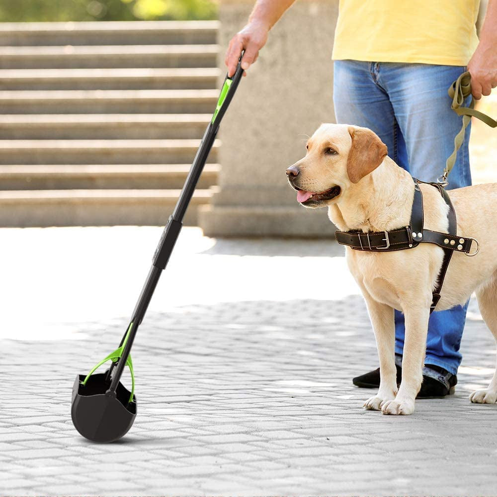 28" Long Handle Pooper Scooper: Durable, for All Dog Sizes, Ideal for Lawns & Gravel