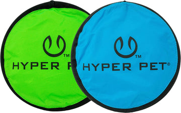 Hyper Pet Flippy Flopper 9" Flying Disc: Floats in Water, Safe on Teeth, 2-Pack, Assorted Colors