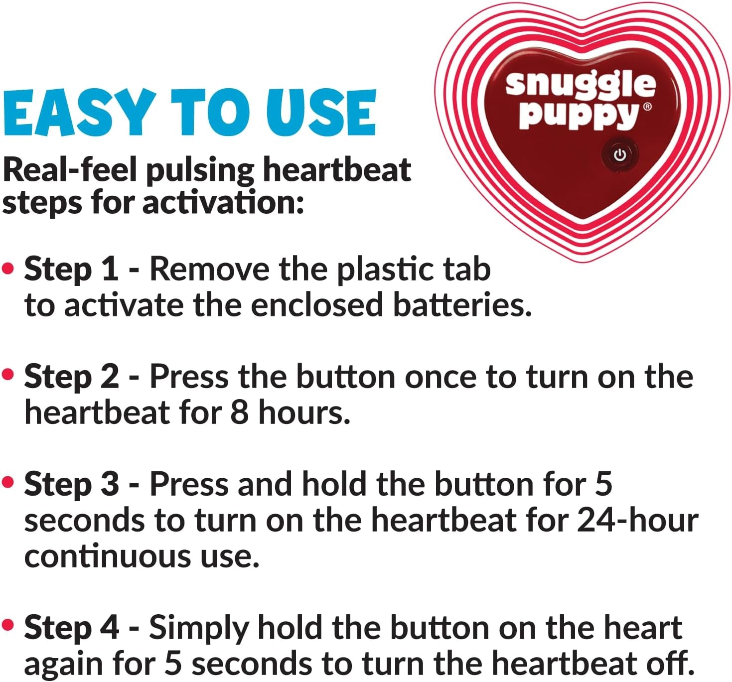 Snuggle Puppy Heartbeat Comfort Toy - Calming Stuffed Animal for Pet Anxiety & Behavioral Training