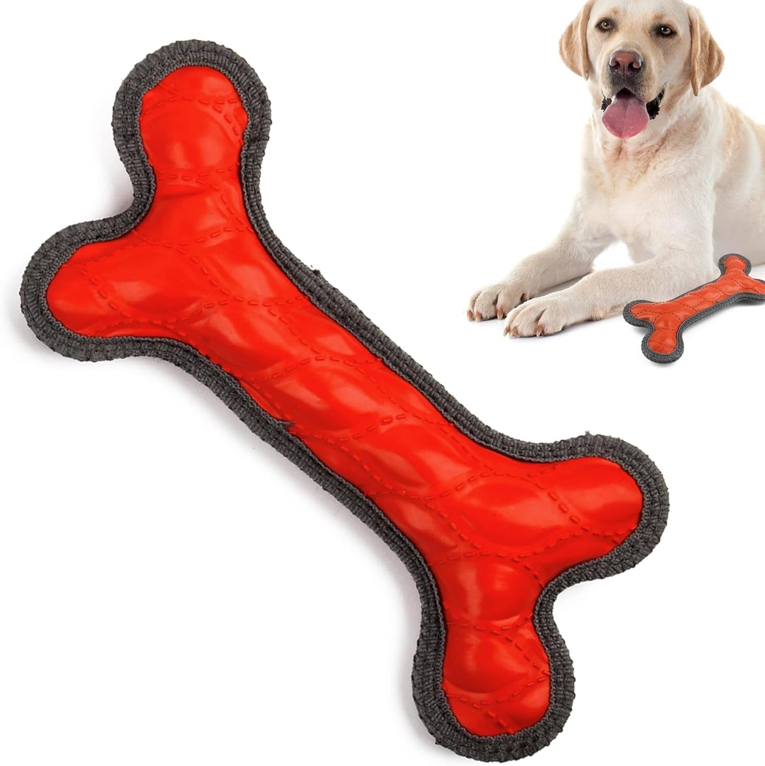 Superchewy Tough Floating Dog Toy – Strong Natural Rubber Fetch Toy for Water Play & Training, Ideal for Non-Aggressive Chewers