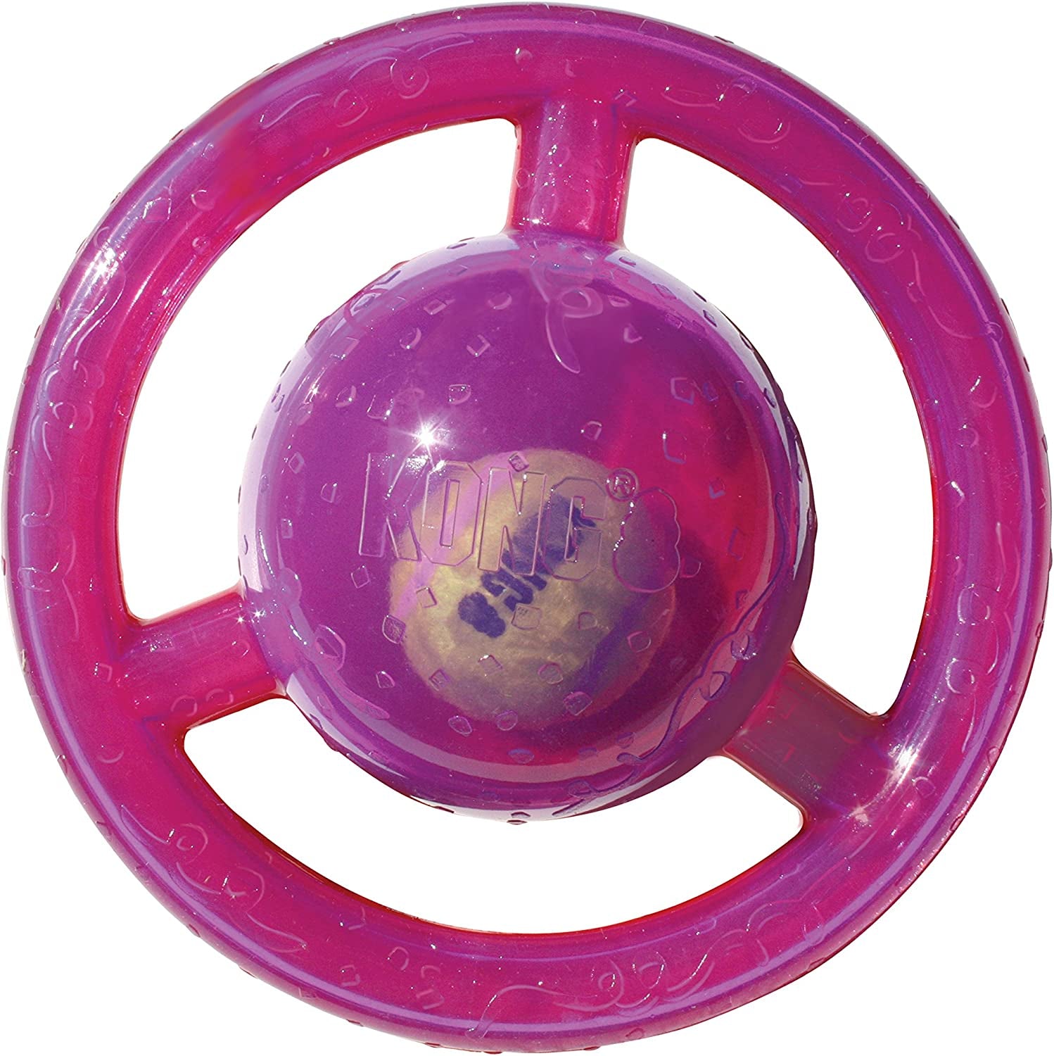 KONG Jumbler Disc, Durable Dog Toy for Interactive Playtime, Fetch, & Tug, Assorted Colors