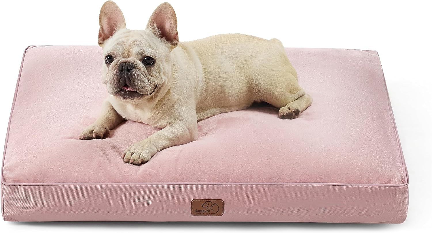 Bedsure Waterproof Large Dog Bed - 4 Inch Thick, Washable Cover, for Dogs up to 80lbs