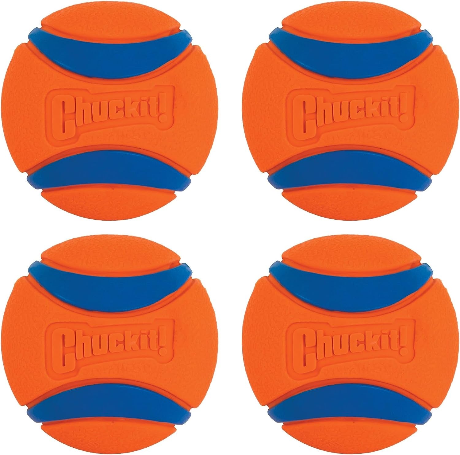 Chuckit! Ultra Ball Medium 8-Pack with Cleaning Bucket: Durable Dog Toy Set