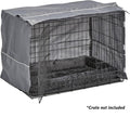 New World 30-Inch Dog Crate Comfort Kit - Matching Dog Bed & Crate Cover - Fits Midwest & New World Crates, Gray