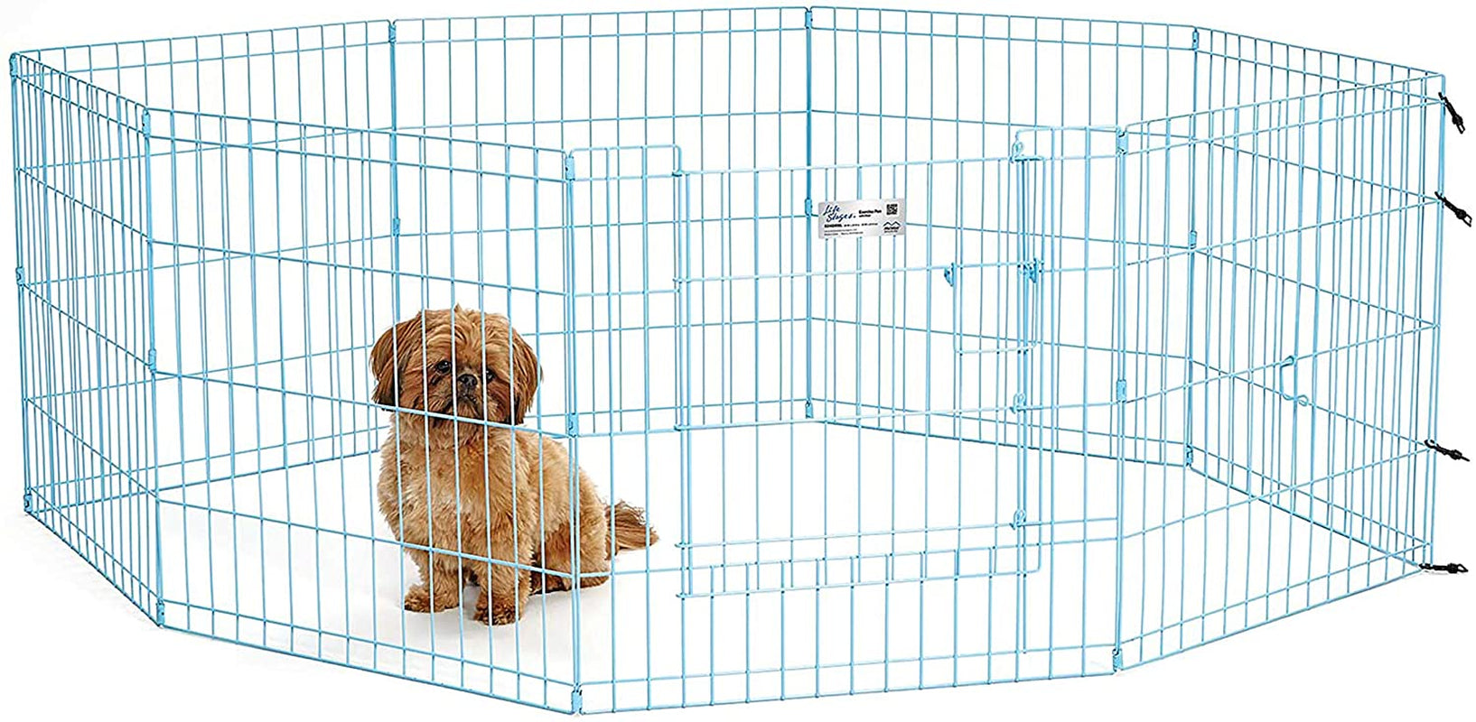 Midwest Foldable Metal Dog Exercise Pen – Portable Pet Playpen, Durable & Secure Outdoor/Indoor Dog Exercise Enclosure