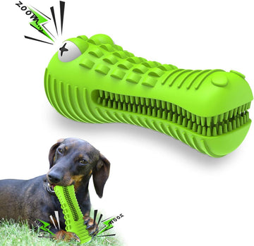 Nearly Indestructible Dog Chew Toy, Squeaky, for Large & Medium Aggressive Chewers