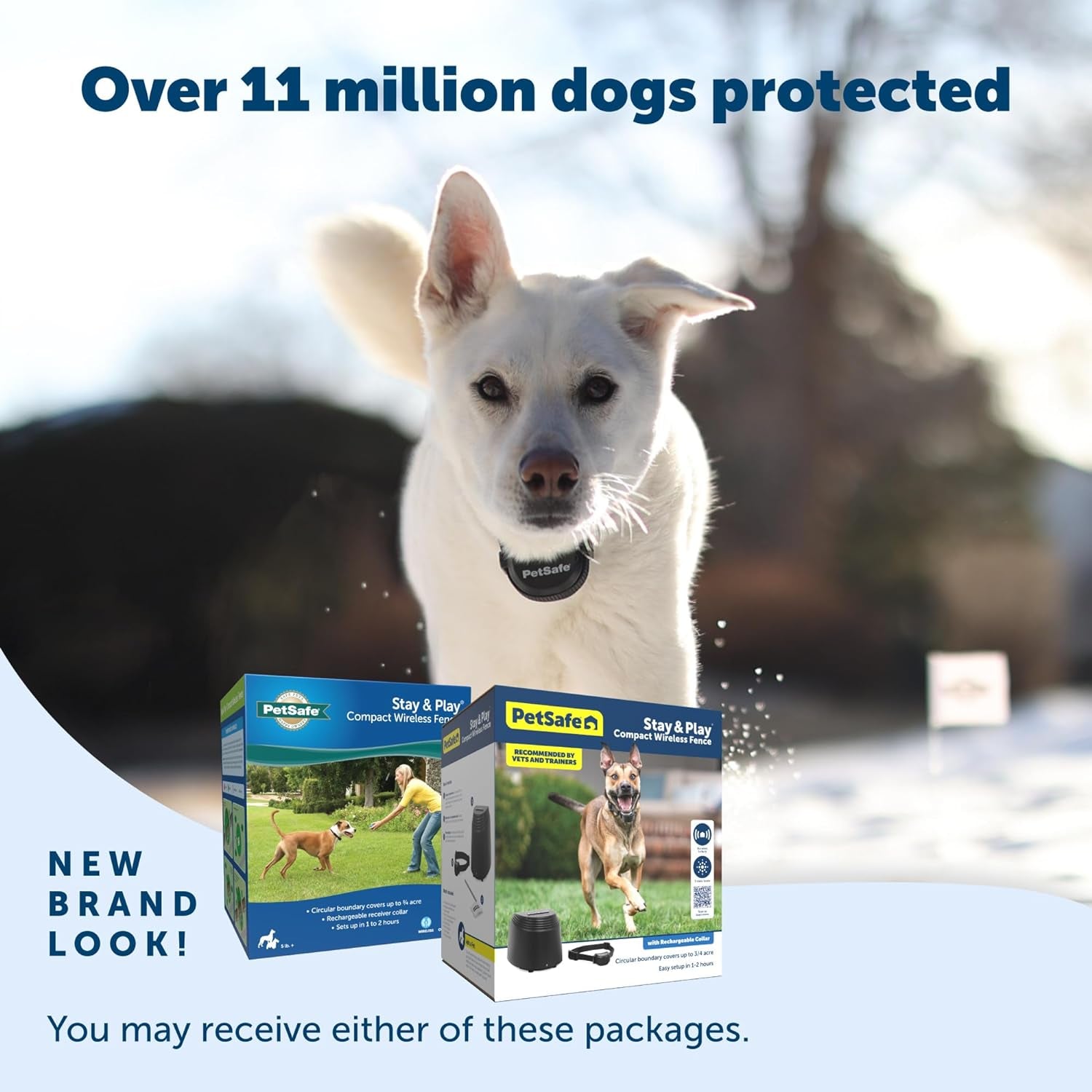 Petsafe Stay & Play Wireless Pet Fence – Portable, No-Wire Pet Containment System, Secures up to 3/4 Acre, No Digging Required