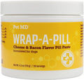 Pet MD Wrap a Pill – Peanut Butter Flavored Pill Paste for Dogs, Easy-to-Use Paste to Hide Pills and Medications