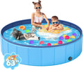 Foldable Medium Dog Pool, Collapsible Bath for Dogs & Kids, PVC, 40