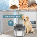 UPSKY Large No-Spill Dog Water Bowl, 3L Stainless Steel, Anti-Splash Design for Sloppy Drinkers