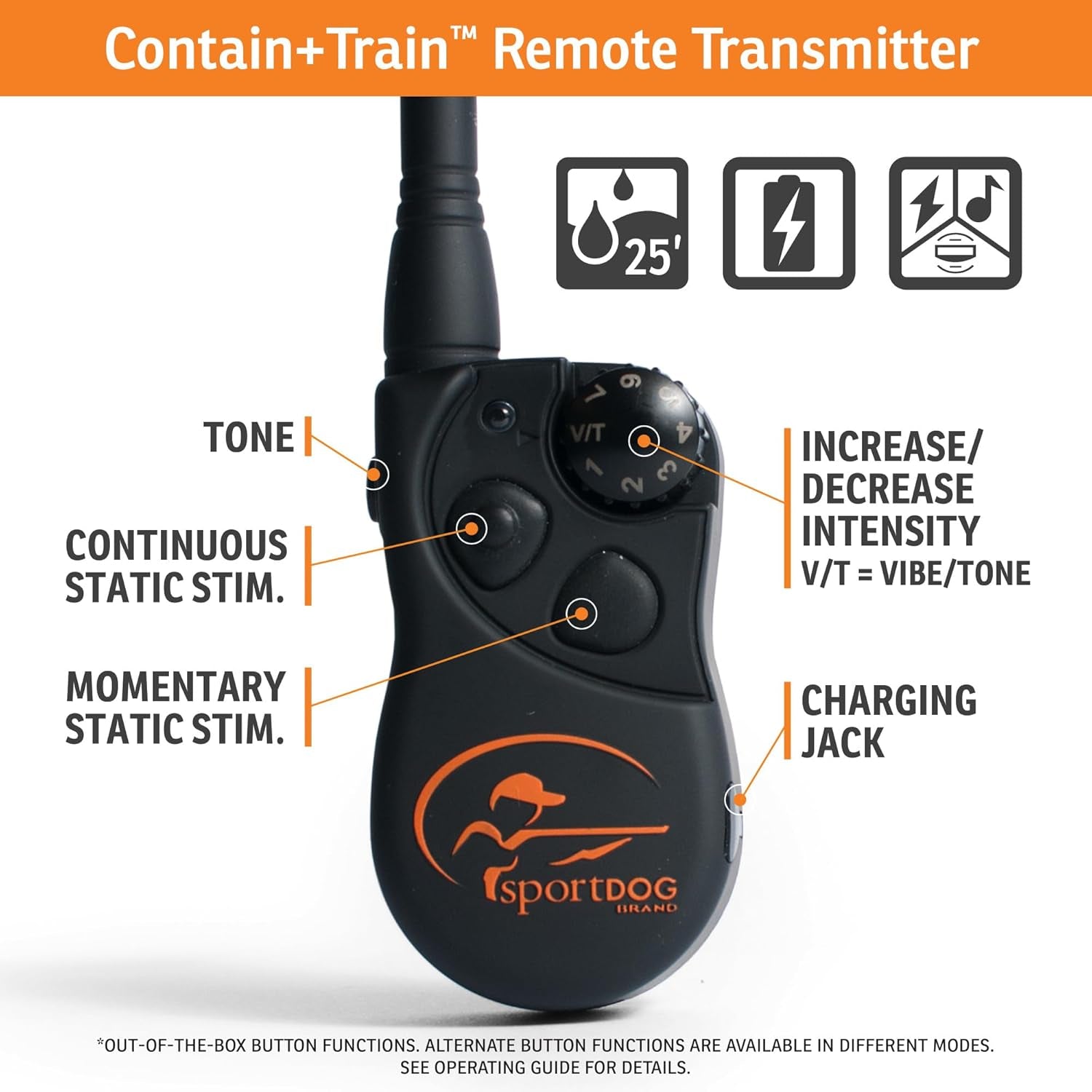 In-Ground Contain & Train System, Waterproof, Rechargeable Collar with Tone, Vibration, Shock, Covers 100 Acres