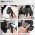Self-Cleaning Slicker Brush for Dogs & Cats - Gentle Grooming Brush for Shedding & Deshedding, Black