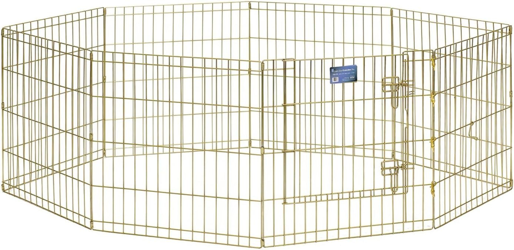 Midwest Foldable Metal Dog Exercise Pen – Portable Pet Playpen, Durable & Secure Outdoor/Indoor Dog Exercise Enclosure