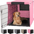 Gorilla Grip Heavy Duty Dog Crate Cover - Privacy Cover with Mesh Windows, Fits 30