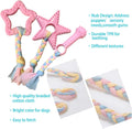 Teething Puppy Toys 5-Pack - Pink Crinkle & Chew Toys for Small Breeds