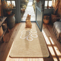 Absorbent Dog Door Mat for Muddy Paws, Non-Slip & Quick Dry Chenille, Washable, Traps Dirt & Moisture