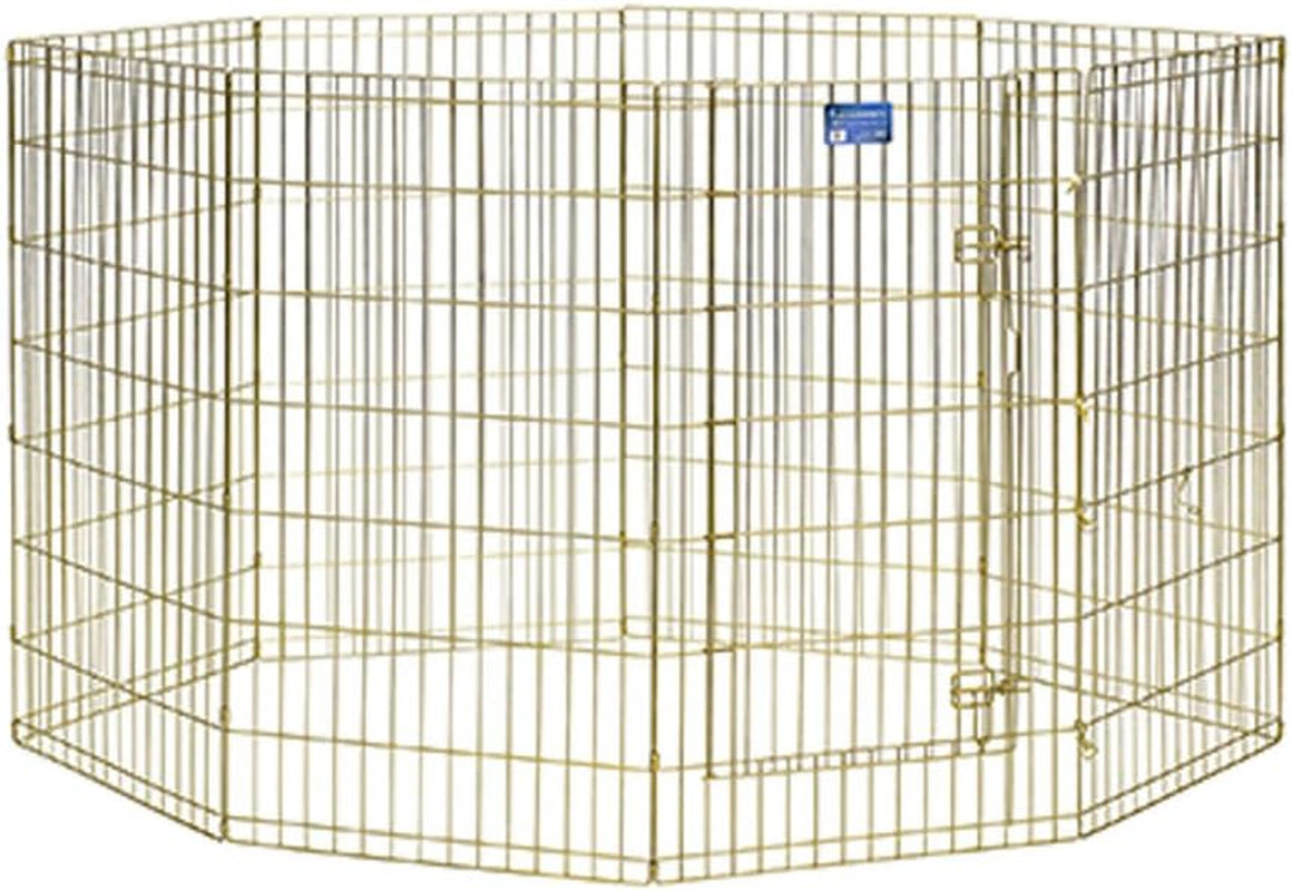 Midwest Foldable Metal Dog Exercise Pen – Portable Pet Playpen, Durable & Secure Outdoor/Indoor Dog Exercise Enclosure