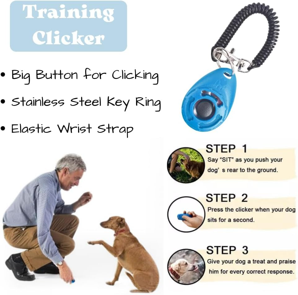 Pupluxe Puppy Starter Kit - 22 Piece Blue Set for Training & New Dog Owners, Ideal Puppy Welcome Gift Bundle