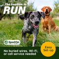GPS Dog Fence – App-Based Wireless Dog Collar with Long Battery Life, Accurate & Reliable Virtual GPS Fence System