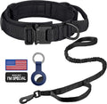 DAGANXI Tactical Dog Collar - Adjustable Military Training Collar with Handle and Metal Buckle for Medium/Large Dogs