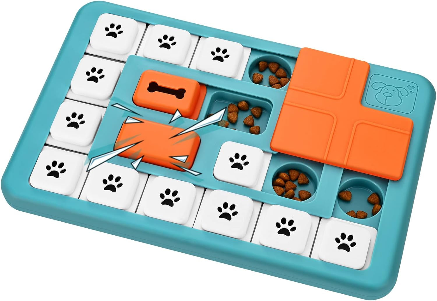 Interactive Dog Treat Puzzle - IQ Training & Mental Stimulation with Squeak Design for All Dogs