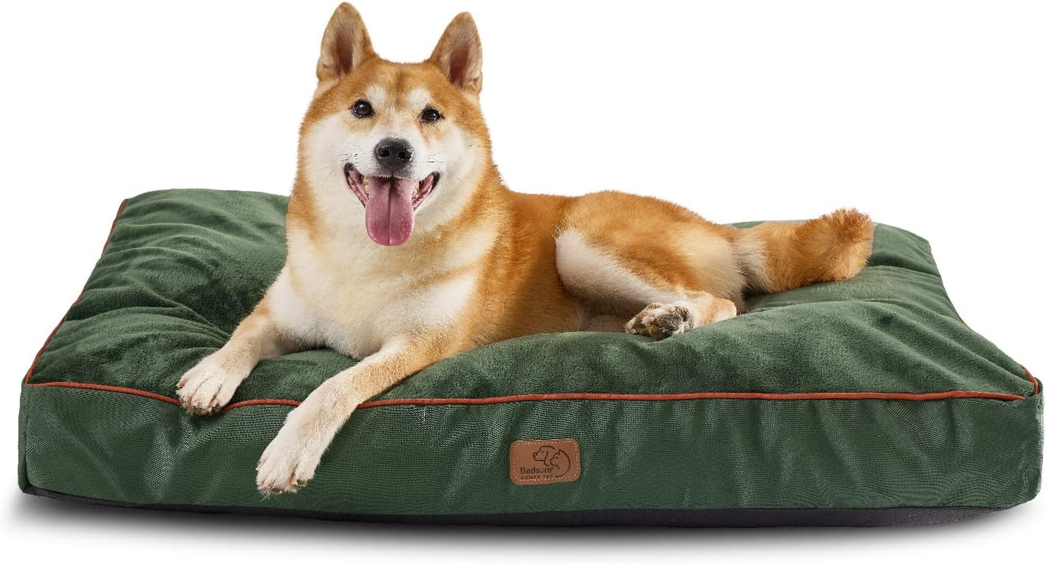 Bedsure Waterproof Large Dog Bed - 4 Inch Thick, Washable Cover, for Dogs up to 80lbs