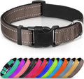 Joytale Large Reflective Dog Collar: Soft Neoprene Padded, Breathable Nylon, Adjustable, Teal