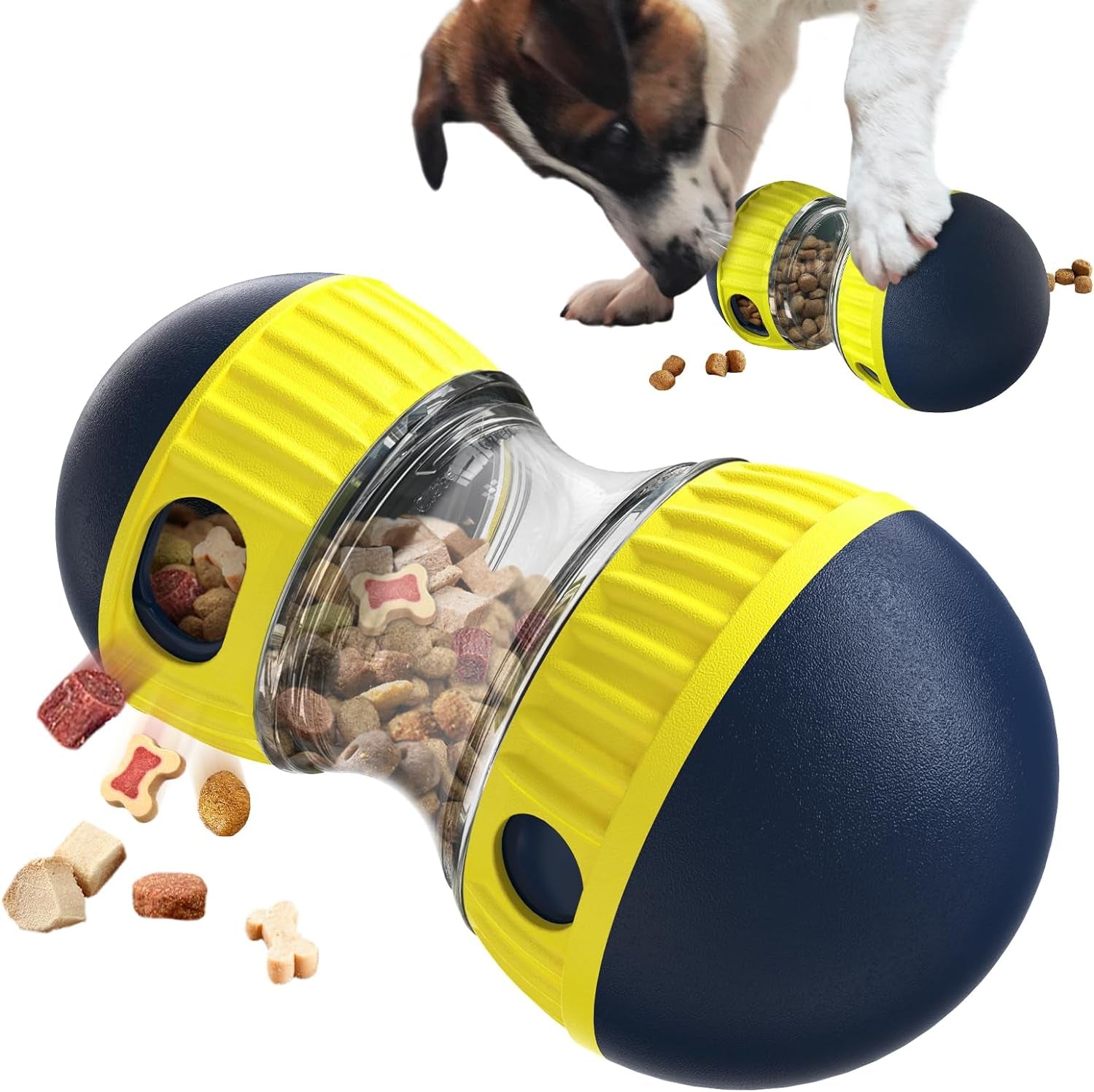 Adjustable Dog Puzzle Toy: Indestructible Treat Dispenser for All Chewers, Interactive