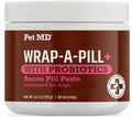 Wrap-A-Pill with Probiotics for Dogs, Easy-to-Use Pill Wrap Paste for Hiding Medicine, Cheese & Bacon Flavor