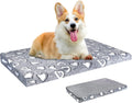 VANKEAN Cool/Warm Reversible Dog Bed Mat for Crates, Waterproof, Washable - Grey