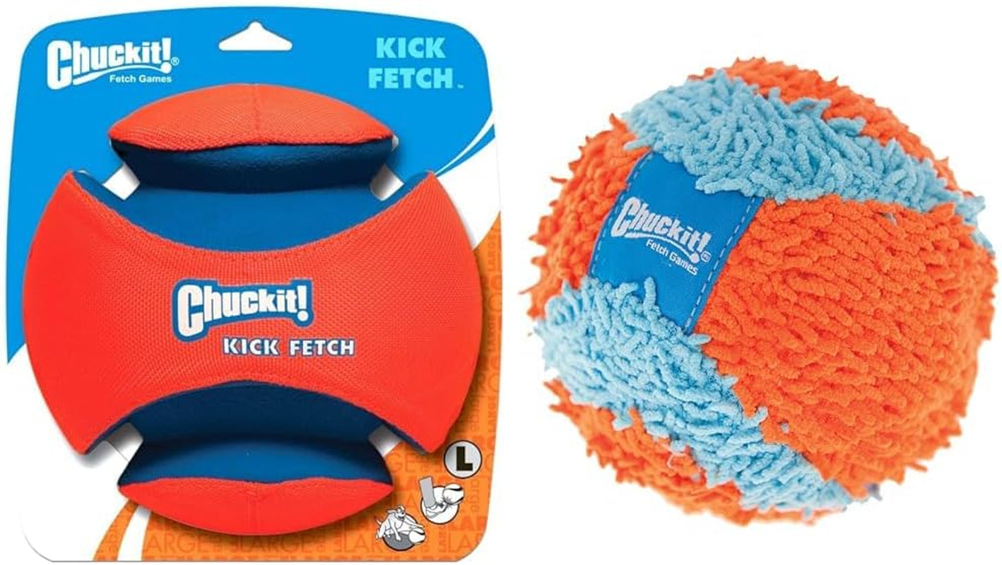 Chuckit Kick & Fetch Ball - Durable Dog Toy for Fetch, 8 Inch Diameter