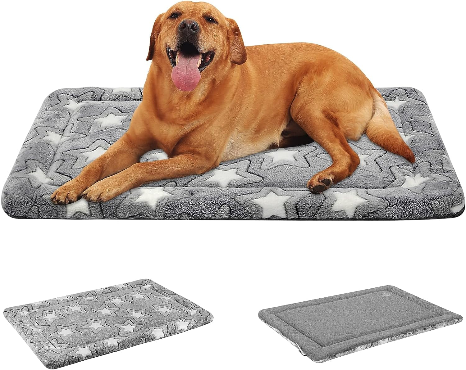 EMPSIGN Reversible Dog Bed Mat - Cool & Warm Sides, Machine Washable, Large - 36x24x1.1 Inches