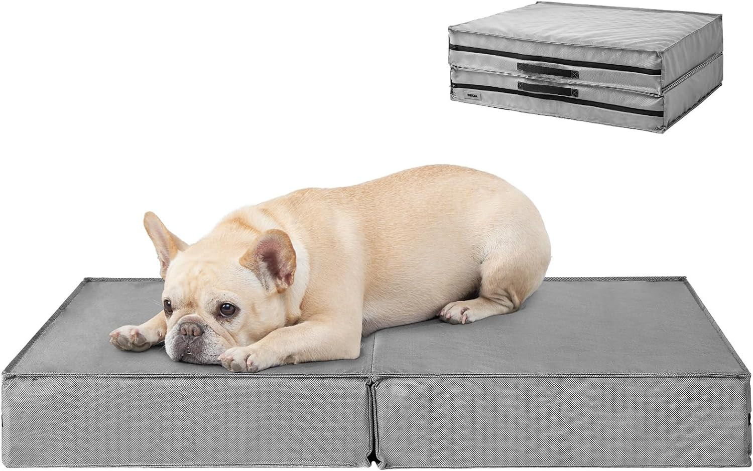 EHEYCIGA Large Orthopedic Dog Bed - Foldable, Waterproof, Washable Cover, 36"x27"x3.5"