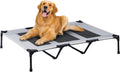 PRAISUN Large Outdoor Dog Bed - Elevated, Cooling, Portable with Oxford & Textilene Mesh