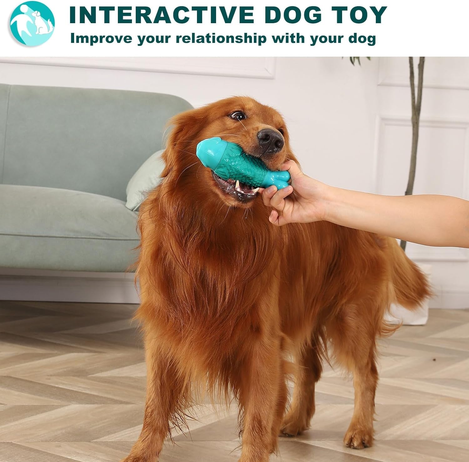 Dog Chew Toys for Aggressive Chewers, Indestructible Dog Toys for Aggressive Chewers, Tough Dog Toys for Large Dogs, Squeaky Dog Toys, Strong Dog Toys, Super Chewer, Heavy Duty