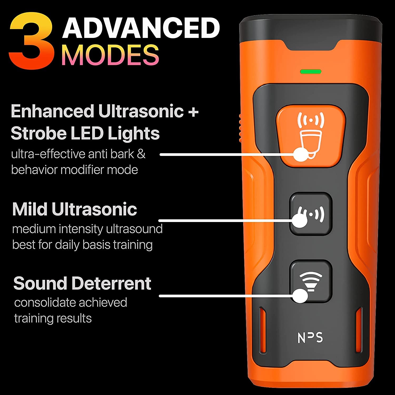 Ultrasonic Dog Bark Deterrent: Long-Range, Non-Shock Behavior Trainer
