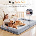 Large Orthopedic Dog Sofa Bed: Memory Foam, Waterproof, Removable Cover, Washable