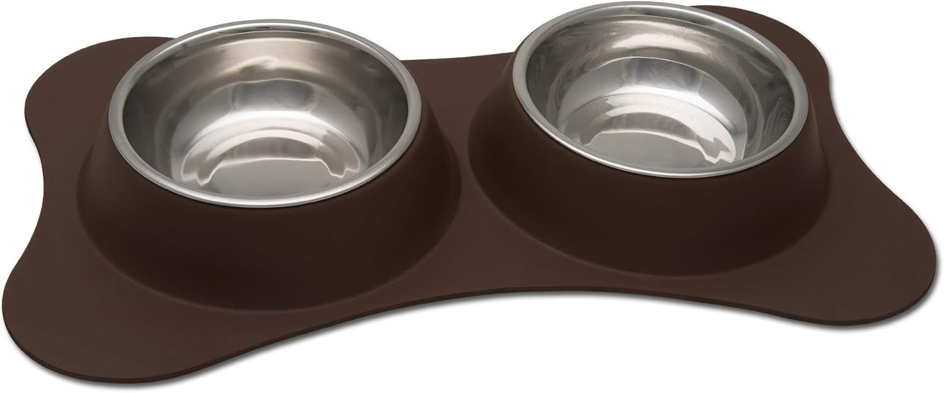 Loving Pets Small Flex Diner - Bone Shaped Biscuit Color Dog Food Bowl, Perfect for Small Dogs