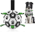 Dog Soccer Ball with Tug Straps, Interactive, Water Toy for Small & Medium Dogs - 6