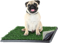 PETMAKER Artificial Grass Puppy Pee Pad with Tray – Reusable Multi-Layer Dog Potty Training Pad for Small Dogs