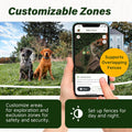 GPS Dog Fence – App-Based Wireless Dog Collar with Long Battery Life, Accurate & Reliable Virtual GPS Fence System