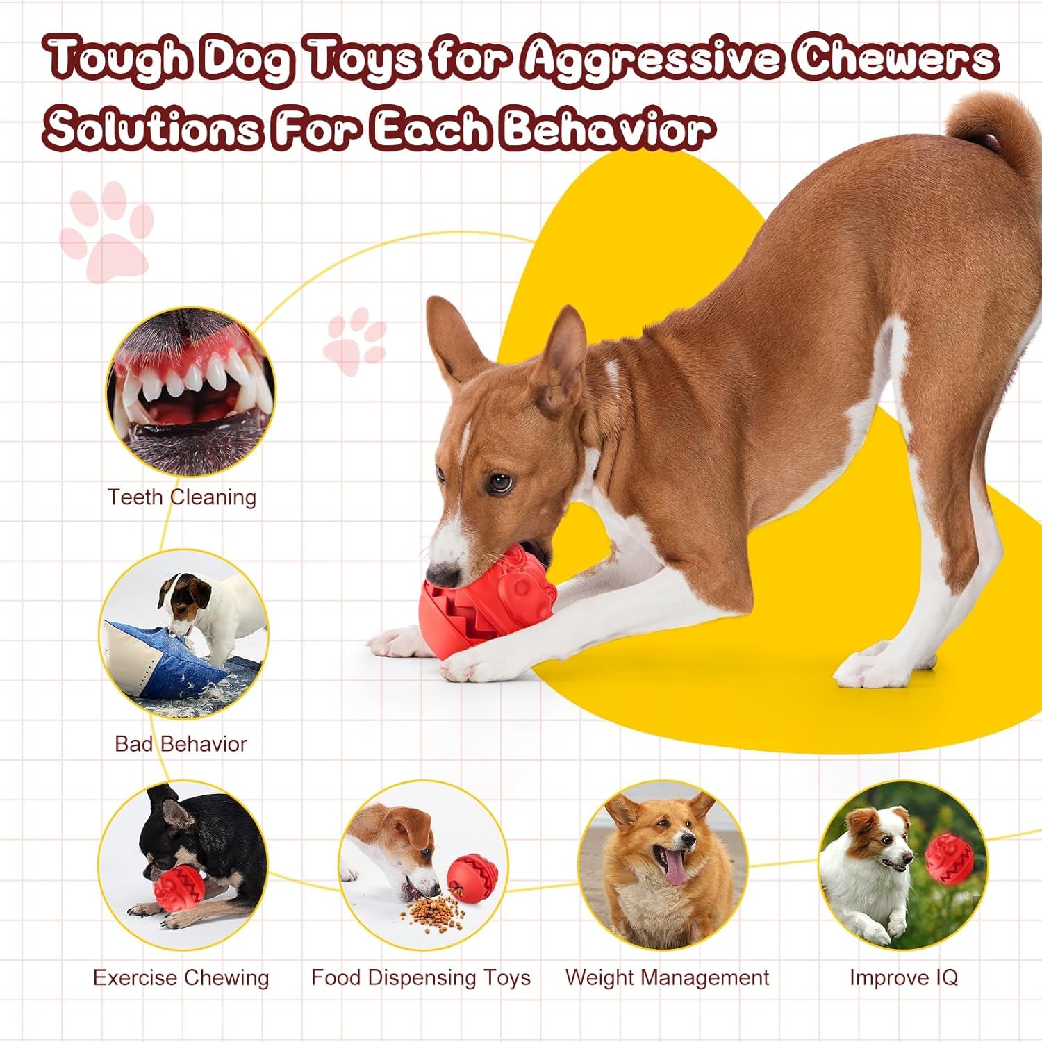 Super Chewer Dog Toys for Large Aggressive Chewers: Indestructible, Treat Dispensing