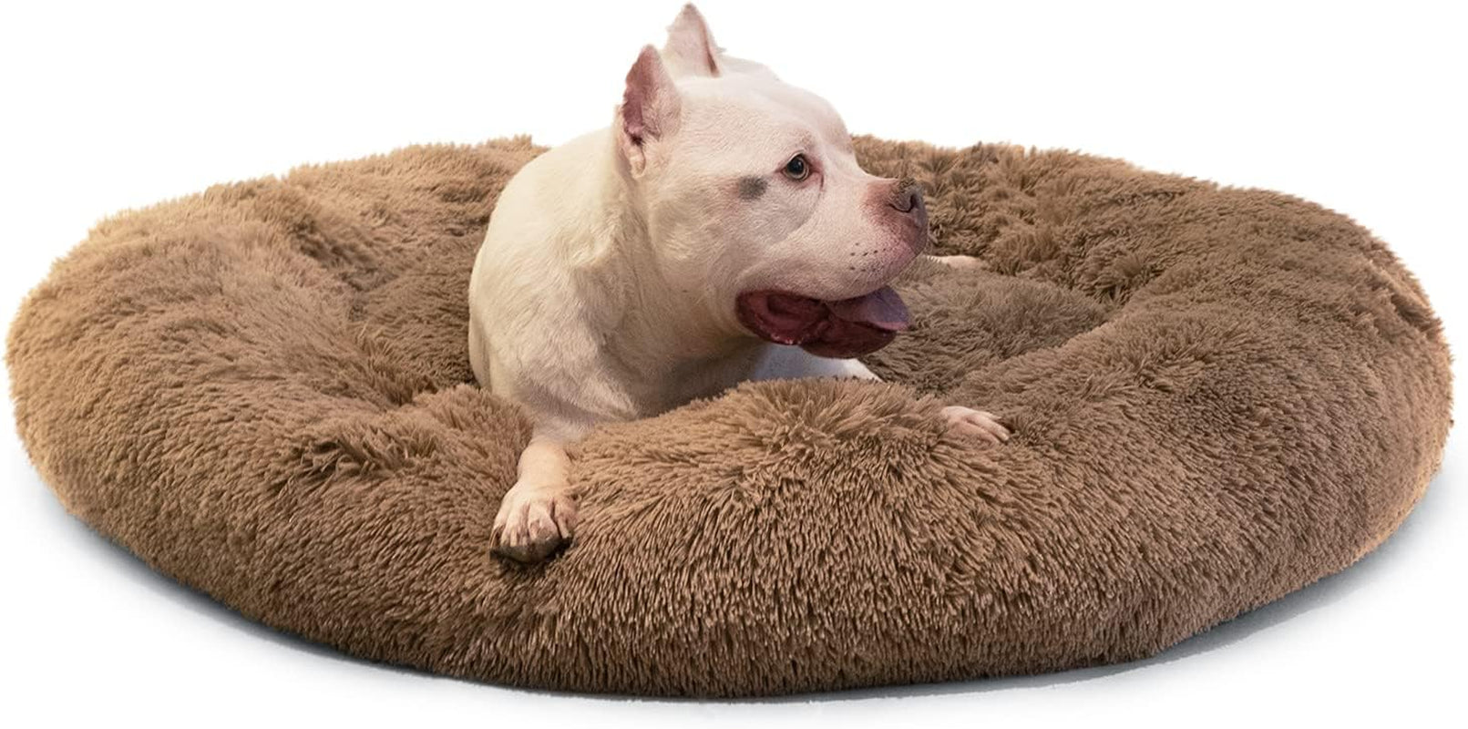 Small Calming Dog Bed - Anti-Anxiety, Washable, Fluffy, Waterproof, Anti-Slip Base