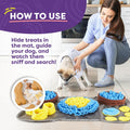 Hertzko Snuffle and Lick Mat Set with Spatula - Interactive Enrichment Toys for Dogs and Puppies