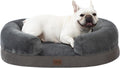 Orthopedic Dog Bed with Memory Foam: Large, Waterproof, Extra Neck Support, 38” Grey