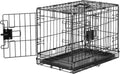 24-Inch Foldable Metal Dog Crate with Tray - Durable Single Door Wire Kennel from Amazon Basics, Black