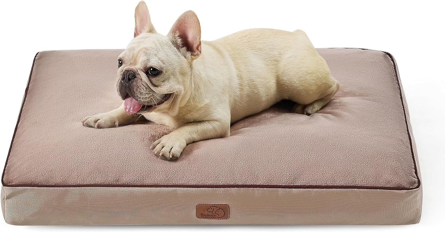 Bedsure Waterproof Large Dog Bed - 4 Inch Thick, Washable Cover, for Dogs up to 80lbs