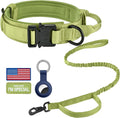 DAGANXI Tactical Dog Collar - Adjustable Military Training Collar with Handle and Metal Buckle for Medium/Large Dogs