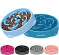 Mateeylife 1 or 2 Pieces, Slow Feeder Dog Bowls: Anti-Choking Puzzle Bowls - Various Colors