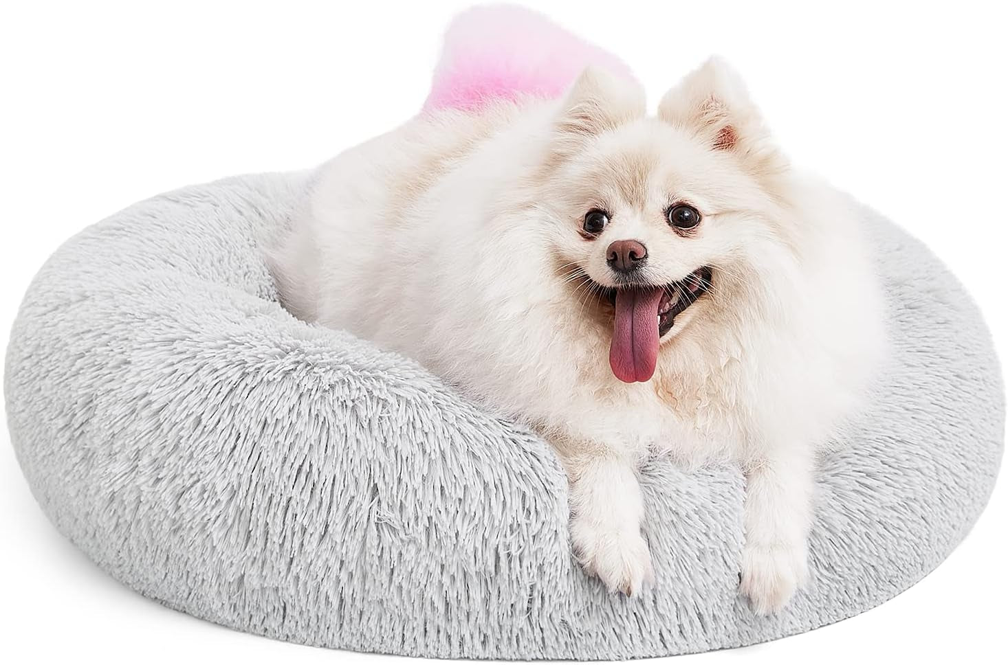 Perpets Donut Cuddler Dog Bed - Orthopedic, Ultra Soft, Washable, Rounded Shape